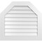 Ekena Millwork Octagonal Top Surface Mount PVC Gable Vent w/ 3-1/2"W x 1"P Standard Frame, 32"W x 30"H GVPOT32X3001SN - alternate 1